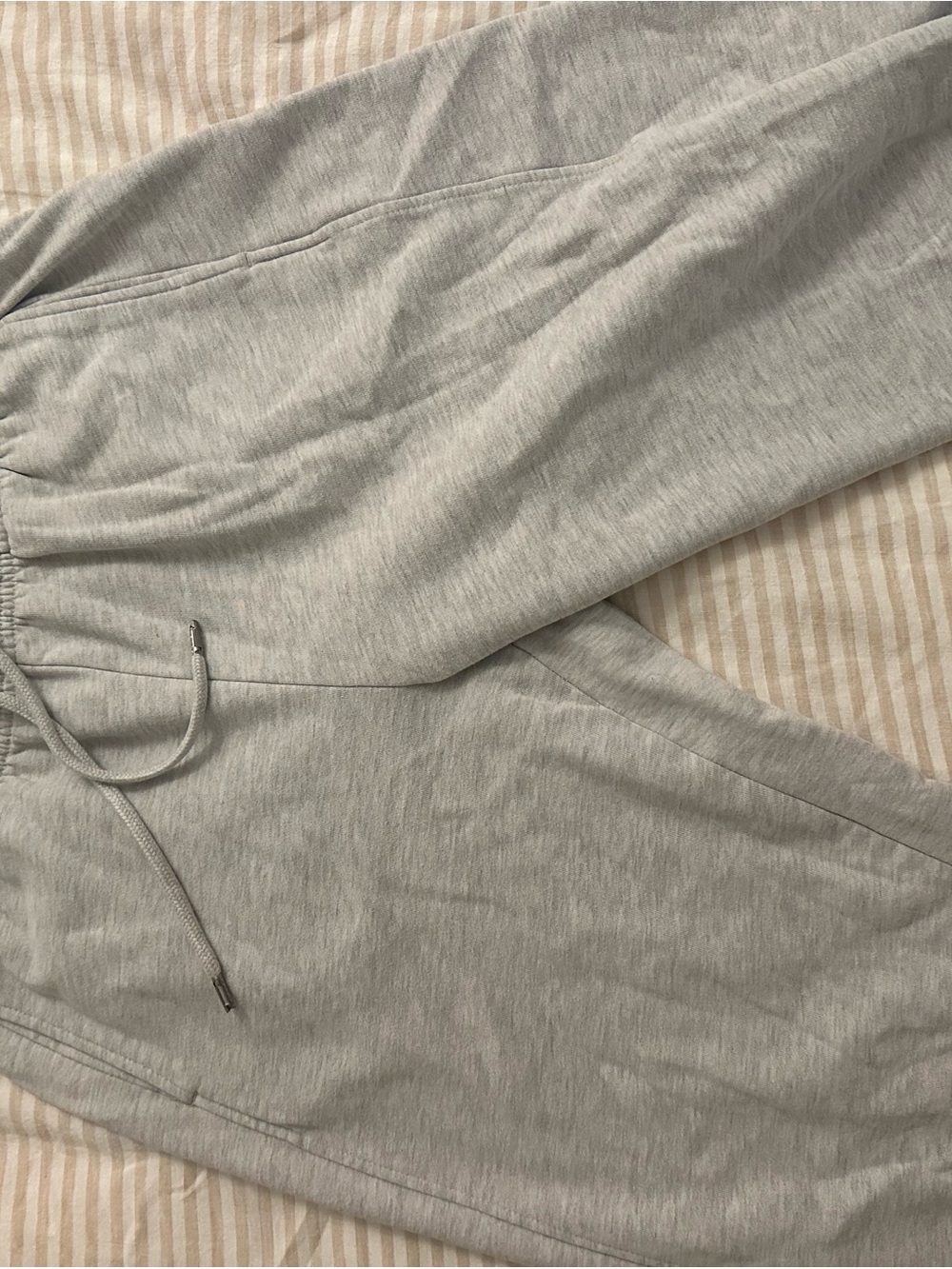 Light Gray Men's Sweatpants with Drawstring